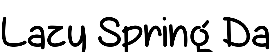 Lazy Spring Day Font Download Free